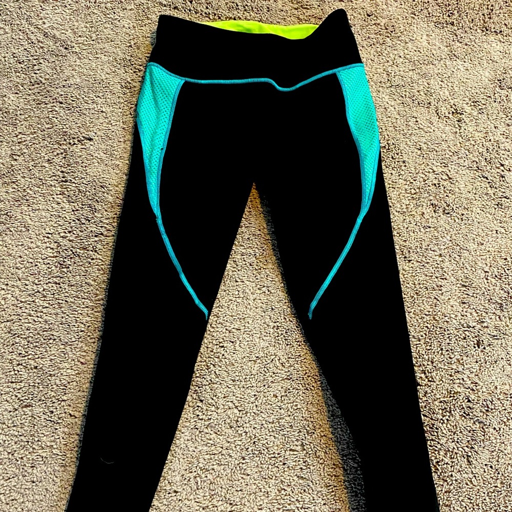 Victoria Secret workout leggings/neon/Small